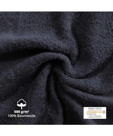 Class Home Collection 100% Cotton Black Terry Towels - Pack of 4 (50x100 cm) - Premium Quality for Ultimate Comfort - Buy Online on GoSupps.com