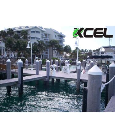 XCEL 8.5 Inch White Polyethylene Dock Piling Cap - Round Cone Design - Buy Online on GoSupps.com