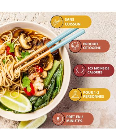 L V Happy Food - Rice Noodles and Konjac Paste - Konjac & Oatmeal - Vegan Gluten Free Low Calorie - Box of 6 Packs x 200g - Buy Online on GoSupps.com