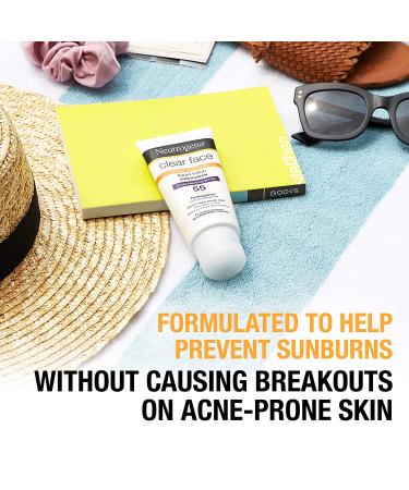 Neutrogena Clear Face Liquid Sunscreen SPF 30 for Acne-Prone Skin - 3 fl. oz - Buy Online on GoSupps.com