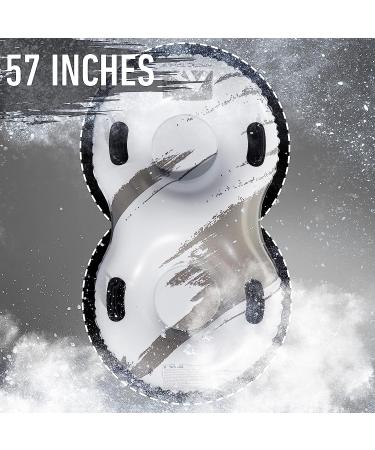 Franklin Sports Arctic Trails Snow Tube Sled - Inflatable 1+2 Person Inner Tubes for Sledding - Double Seat Sled for Kids & Adults - Buy Online on GoSupps.com