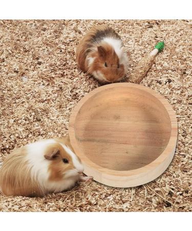 POPETPOP Chick Food Rack | Hamster & Squirrel Food Bowl Holder | Wooden Multifunction Small Dish for Guinea Pig & Small Pets - Buy Online on GoSupps.com