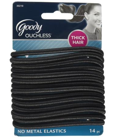 Goody Women's Ouchless 5mm Elastics Black X-Large 14 Count
