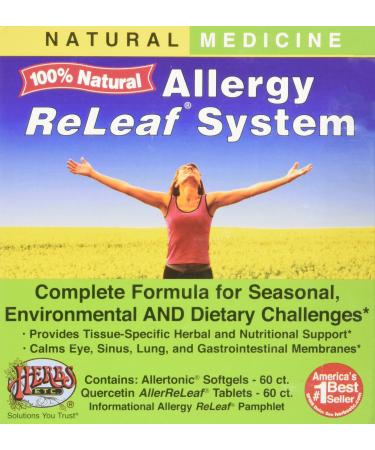 Herbs Etc. Allergy ReLeaf System 2 Bottles 60 Softgels/Tablets