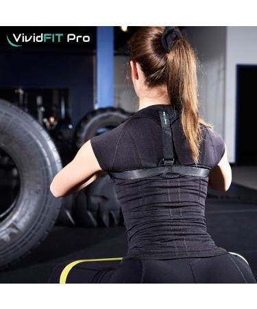 Back Posture Corrector for Men & Women - VividFit Pro Adjustable Upper Back Brace for Neck Pain Relief & Shoulder Support - Discreet Posture Trainer - Buy Online on GoSupps.com