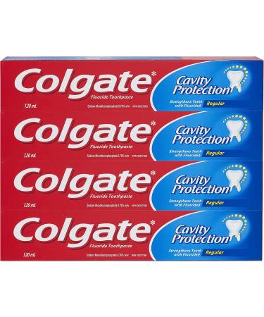 Colgate Cavity Protection Whitening Fluoride Toothpaste (4 Pack) + Total CPC Mouthwash (1L) | Oral Care Bundle Toothpaste + Mouthwash - Buy Online on GoSupps.com