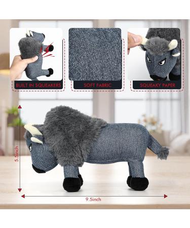 IOKHEIRA Dog Toys for Large Dogs - Plush Squeaky Fetch & Pull Game - Durable Squeak Toy for Blue Cattle Breeds - International Shipping Available - Buy Online on GoSupps.com