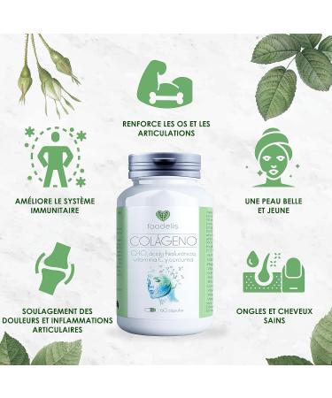Marine Collagen | Collagen & Hyaluronic Acid | 2 Months | + Turmeric + Q10 + Zinc | Solid Joints & Bones | Smooth Skin | Healthy Hair | Marine Collagen | Hyaluronic Acid Marine Collagen - Buy Online on GoSupps.com