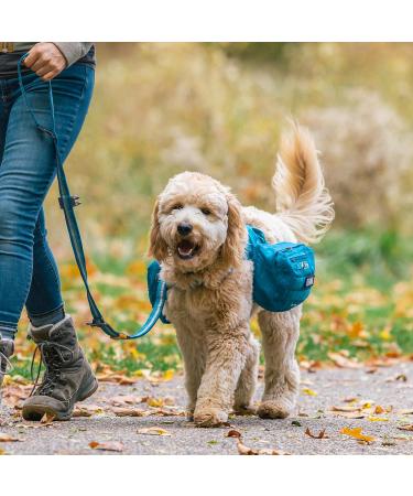 Kurgo RSG Saddle Bag for Dogs - Black | Compatible with RSG Harnesses & Belts | Two Zippered Pockets - Buy Online on GoSupps.com
