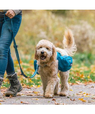 KURGO RSG Saddle Bag for Dogs - Blue 1-Pack | Compatible with RSG Whirls & Belts | Two Zip Pockets for Easy Storage - Buy Online on GoSupps.com