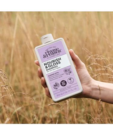 Rhyme & Reason Nourish & Gloss Shampoo & Conditioner Set - 13 Fl. Oz. Each | Vegan Cruelty-Free All Hair Types | International Shipping Available - Buy Online on GoSupps.com