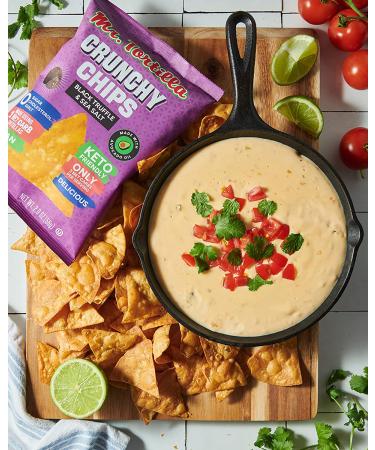 Mr. Tortilla Crunchy Chips - Keto-Friendly Vegan Snack Cooked in Avocado Oil - 3 Net Carbs - Kosher - 2oz Bags 4-Pack - Buy Online on GoSupps.com
