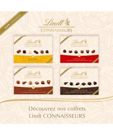 Lindt - CONNAISSEURS Rochers Box - Assortment of Milk Dark and White Chocolates - Ideal for Christmas 367g - Buy Online on GoSupps.com