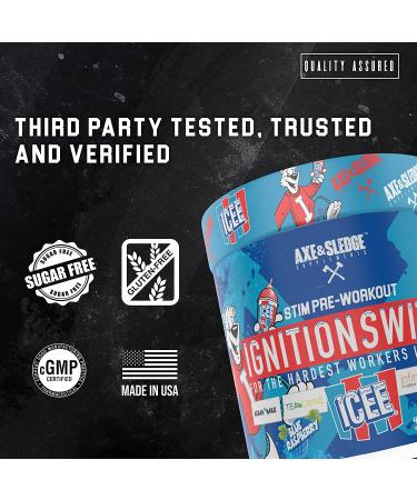 Ignition Switch Pre-Workout with CarnoSyn, TeaCrine, Infinergy, and AgmaMax - Long Lasting Energy, Laser Focus, 40 Servings, ICEE Cherry Flavor - Buy Online on GoSupps.com