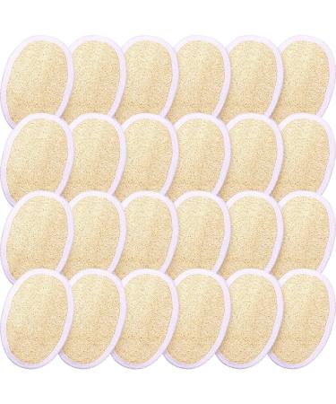 24 Pieces Exfoliating Loofah Pad Body Scrubber Bath Shower Loofah Sponge Pad Natural Exfoliating Scrubber Brush Close to Skin for Men Women Shower Bath and Spa - Buy Online on GoSupps.com