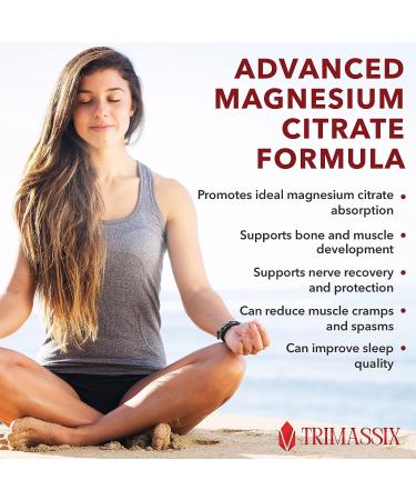 Trimassix Magnesium Citrate: Non-GMO & Gluten-Free Supplement - Buy Online on GoSupps.com