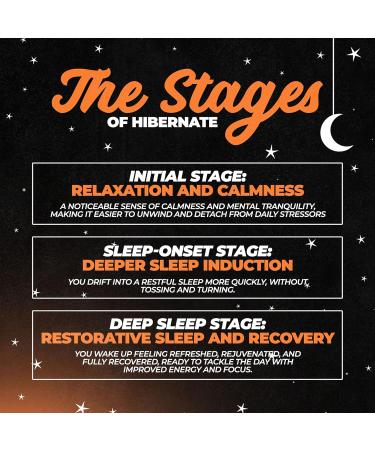 Hibernate Sleep Supplement Complete & Optimally Dosed Sleep Recovery Formula Relax & Unwind Includes GABA Valerian Root Melatonin 5-HTP & More (30 Servings) (Peach Mango) - Buy Online on GoSupps.com