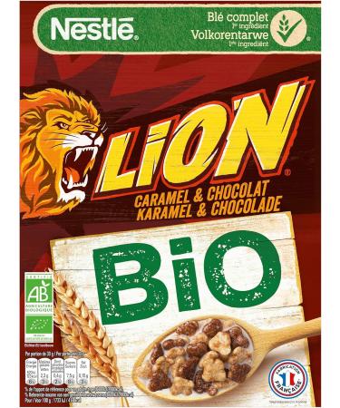 Nestl Lion Bio Caramel Chocolate Breakfast Cereal 400g - Buy Online on GoSupps.com