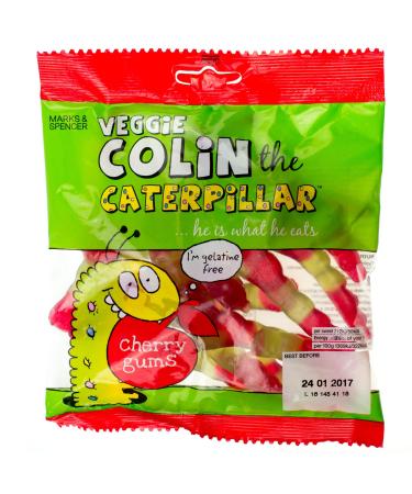 Marks & Spencer Marks & Spencer Colin The Caterpillar Cherry Gums 170 g - Lot de 2