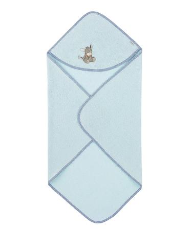 Sterntaler Donkey Emmi Hooded Bath Towel for Babies | Light Blue 80x80 cm 0 Months+ | Soft & Cozy Bath Time Essential - Buy Online on GoSupps.com