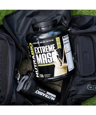 NutraBio Extreme Mass Gainer Protein Powder 53G Protein Clean Weight Gainer Increase Muscle Mass Full Spectrum Amino Acid - Vanilla 6 Pound Vanilla 6 Pound (Pack of 1) - Buy Online on GoSupps.com