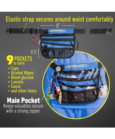 Kangapak Nurse Fanny Pack - Ocean Blue Waist Organizer for Medical Professionals - Buy Online on GoSupps.com