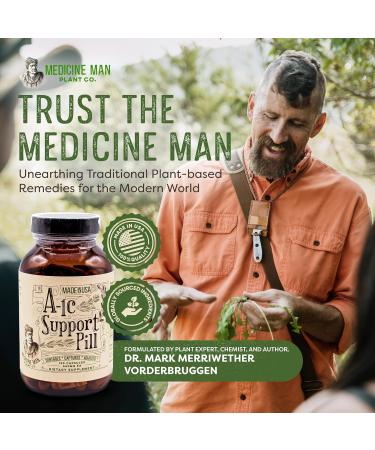 A-1C Support 120 Capsules | Natural Organic Formula with Bitter Melon Holy Basil & Aloe Vera | Non-GMO Herbal Supplement for Blood Sugar Balance - Buy Online on GoSupps.com