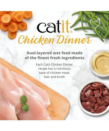 Catit Wet Cat Food Chicken Dinner with Salmon & Carrot 80 g Pack of 6 Cat Food Wet Cat Food Cat Food Wet Nourriture Pour Chat Cat Wet Food Chat Kitten Food Kitten Wet Food Canned Cat Food - Buy Online on GoSupps.com