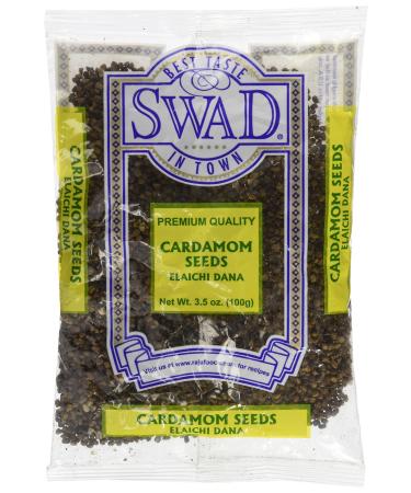 Swad Premium Quality Cardamom Seeds Decorticated (Elaichi Dana) / 100g., 3.5oz