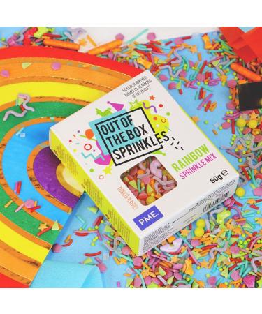 PME Out of the Box Sprinkles Themed Sugar Decorations 60g - Rainbow Mix Rainbow 60g - Buy Online on GoSupps.com