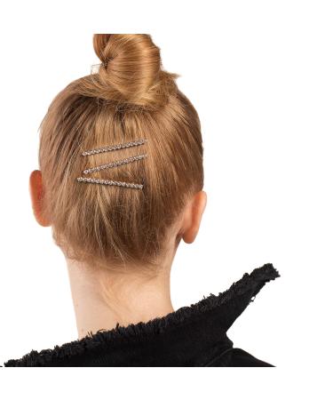 Kitsch Rhinestone Bobby Pins - Rose Gold Decorative Hair Pins for Women (3 Count) - Buy Online on GoSupps.com