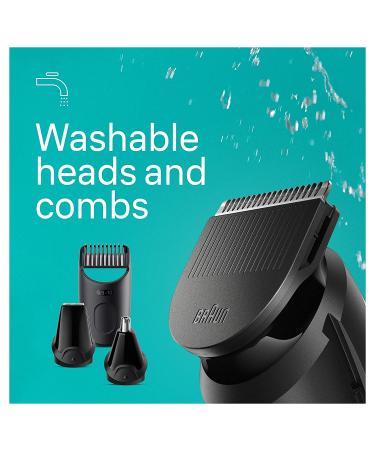 Braun Series 3 3470 All-in-One Style Kit for Men - 7-in-1 Trimmer with Ultra-Sharp Blade, 40 Length Settings, and Washable Design - Buy Online on GoSupps.com