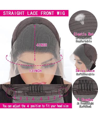 Dyale 18 Human Hair Lace Front Wig for Black Women - Pre Plucked with Baby Hair, 150% Density, Natural Black (18 inch) - Buy Online on GoSupps.com