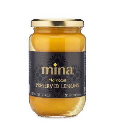 Mina Preserved Lemons, Authentic Moroccan Gourmet Preserved Beldi Lemons, 12.5 Ounce