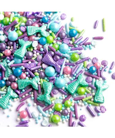 Sweets Indeed Mermaid Sprinkles 6.5 oz - Gluten-Free Cake & Cupcake Topper - Buy Online on GoSupps.com