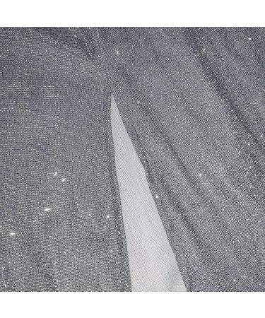 Elegant Hanxiulin Evening Dress for Women - Long Sleeve Gray Ball Gown Sexy Festive Skater Dress XL Size - Buy Online on GoSupps.com