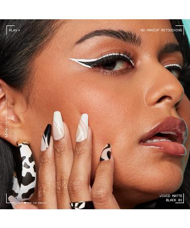 NYX Vivid Matte Liquid Liner - Black 01 - Smear-Resistant Eyeliner - Buy Online on GoSupps.com