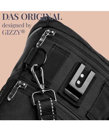 Gizzy Original Dog Treat Bag - One-Hand Open Fast Rewards Training & Puppy Education - Black with Rain Hood - Buy Online on GoSupps.com