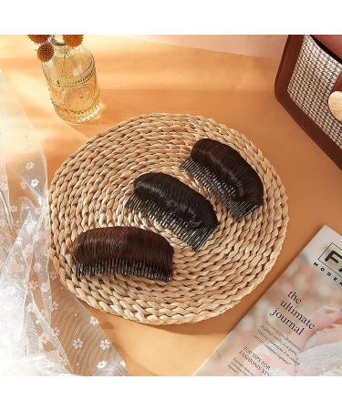 3-Piece Hair Bun Clip & Styling Insert Tool Set for Women - Black, Light Brown, Dark Brown - Buy Online on GoSupps.com