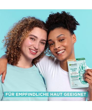 Garnier Hydra Bomb Cloth Mask - Refreshing & Moisturizing Facial Mask for All Skin Types with Hyaluronic Acid & Aloe Vera | 28g - Buy Online on GoSupps.com