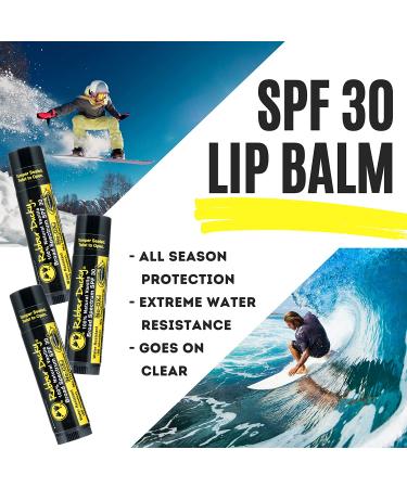 Rubber Ducky SPF 30 Natural Mineral Lip Balm 10.5% Zinc Oxide Sunscreen - Broad Spectrum UV Protection, Waterproof, Reef-Safe - NO-OX Untinted-Vanilla 3 Pack 0.15 Ounce - Buy Online on GoSupps.com