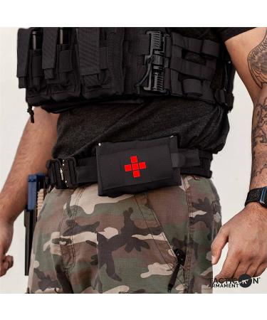 TACTICON V1 Compact IFAK Trauma First Aid Kit | EDC Survival Medical Pouch for Everyday Carry | Tactical Emergency Medical Pack for Belt, Vest, Car, Hiking, and Sports - Black - Buy Online on GoSupps.com