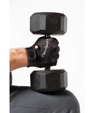 NeoSport 1.5mm 3/4 Fingerless Neoprene Gloves - Unisex Design for Biking and Sailing - Black, X-Large - Buy Online on GoSupps.com