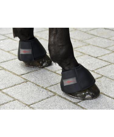 Kerbl Protecto Bell Boots - Premium Black Pair for Thoroughbreds | International Shipping Available - Buy Online on GoSupps.com
