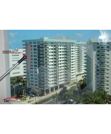 DSV Professional Window Squeegee | 2-in-1 Cleaner with Telescopic Pole | Sponge & Rubber Strip | Adjustable for Multiple Angles - Buy Online on GoSupps.com