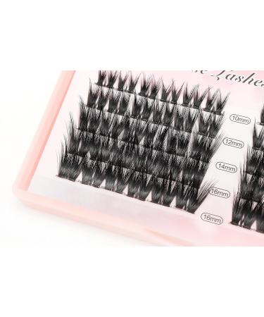 Natural Long Individual False Eyelashes Set | 10-16mm Volume Cluster Lashes for Dramatic Looks | Soft Wide Stem DIY Eyelash Extensions - Buy Online on GoSupps.com