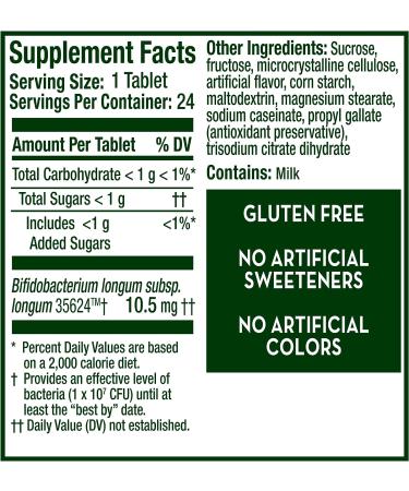 Align Probiotic Chewable Tablets | Digestive Support for Men and Women | 24/7 Gut Health | Recommended by Doctors | 24 Tablets - Buy Online on GoSupps.com