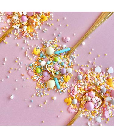 Easter sprinkles for cakes cupcake edible toppers sprinkle mix blend lilac pink yellow bunny pearls party decoration baking biscuits cake topper balls chocolate balls HOPPY EASTER - Buy Online on GoSupps.com