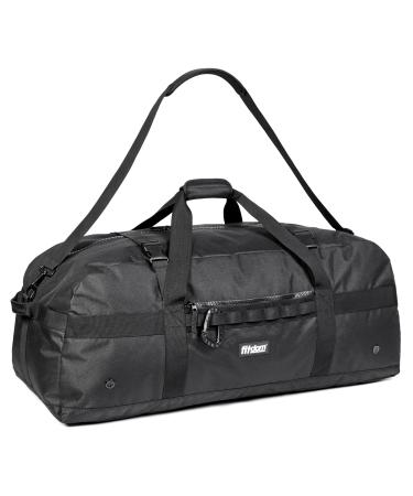 Fitdom Heavy Duty Extra Large Sports Gym Equipment Travel Duffel Bag W/ Adjustable Shoulder & Compression Straps. Perfect for Team Coaches & Best for Soccer Baseball Basketball Hockey Football & More Black