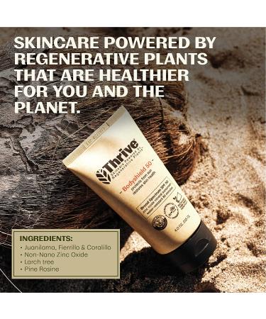 Thrive Natural Body Mineral Sunscreen SPF 50 - Reef Safe, Vegan, Water Resistant, 5.8 oz - Buy Online on GoSupps.com
